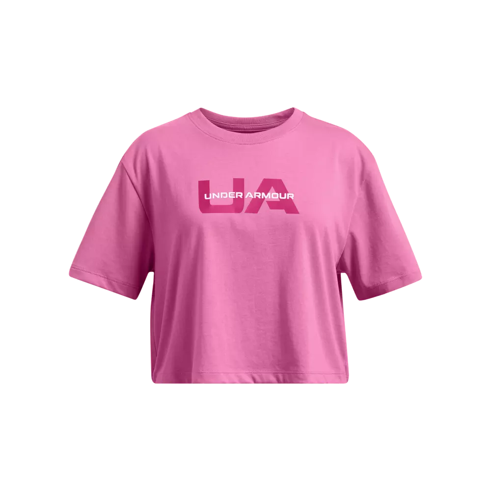 UNDER ARMOUR Big Girls' Boxy Tee Cropped Loose Fit | Hibbett